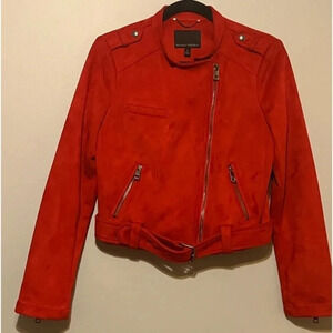 Banana Republic | Moto/Biker vegan‎ leather suede jacket Women’s size S stretch